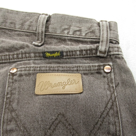 Wrangler Jeans Mens 35x33 Gray Zip Fly Cowboy Cut‎ Original Fit Straight VTG - Picture 6 of 13
